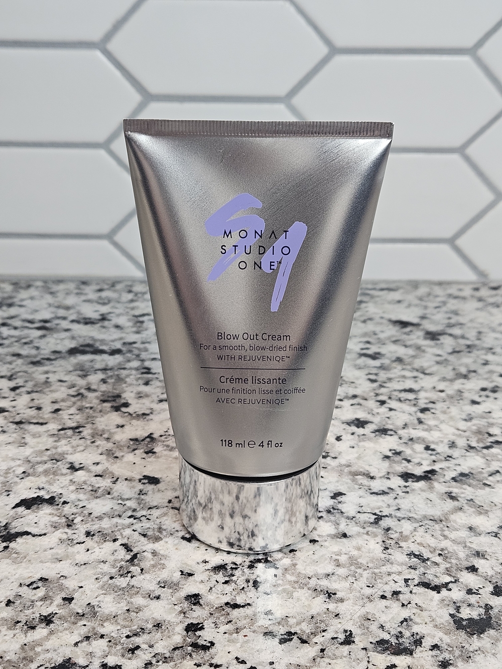 MONAT Studio One Blow Out Cream - Silver with Lavender Logo